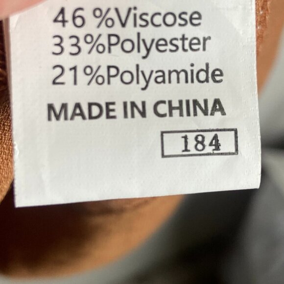 Boho Orange Split Neck Pleated Floral Trim Long Puff Sleeve Blouse Top Prairie - Picture 3 of 6